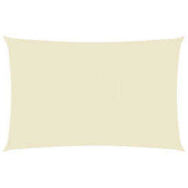 Sunshade Sail Oxford Fabric Rectangular 3x6 m Cream - thumbnail 1