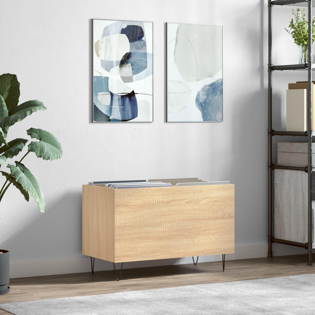 Record Cabinet Sonoma Oak 74.5x38x48 cm Engineered Wood - image 1