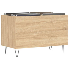 Record Cabinet Sonoma Oak 74.5x38x48 cm Engineered Wood - thumbnail 3