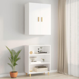 Hanging Wall Cabinet White 69.5x34x90 cm - thumbnail 3