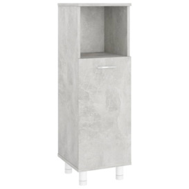 Bathroom Cabinet Concrete Grey 30x30x95 cm Engineered Wood - thumbnail 2