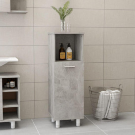Bathroom Cabinet Concrete Grey 30x30x95 cm Engineered Wood - thumbnail 1