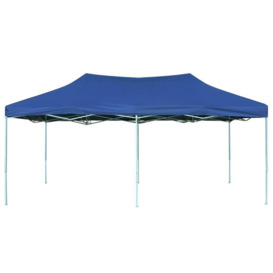 Foldable Tent Pop-Up 3x6 m Blue - thumbnail 2