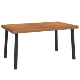 Garden Table 150x90x75 cm Solid Wood Acacia - thumbnail 2