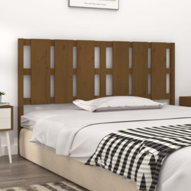 Bed Headboard Honey Brown 185.5x4x100 cm Solid Wood Pine - thumbnail 3