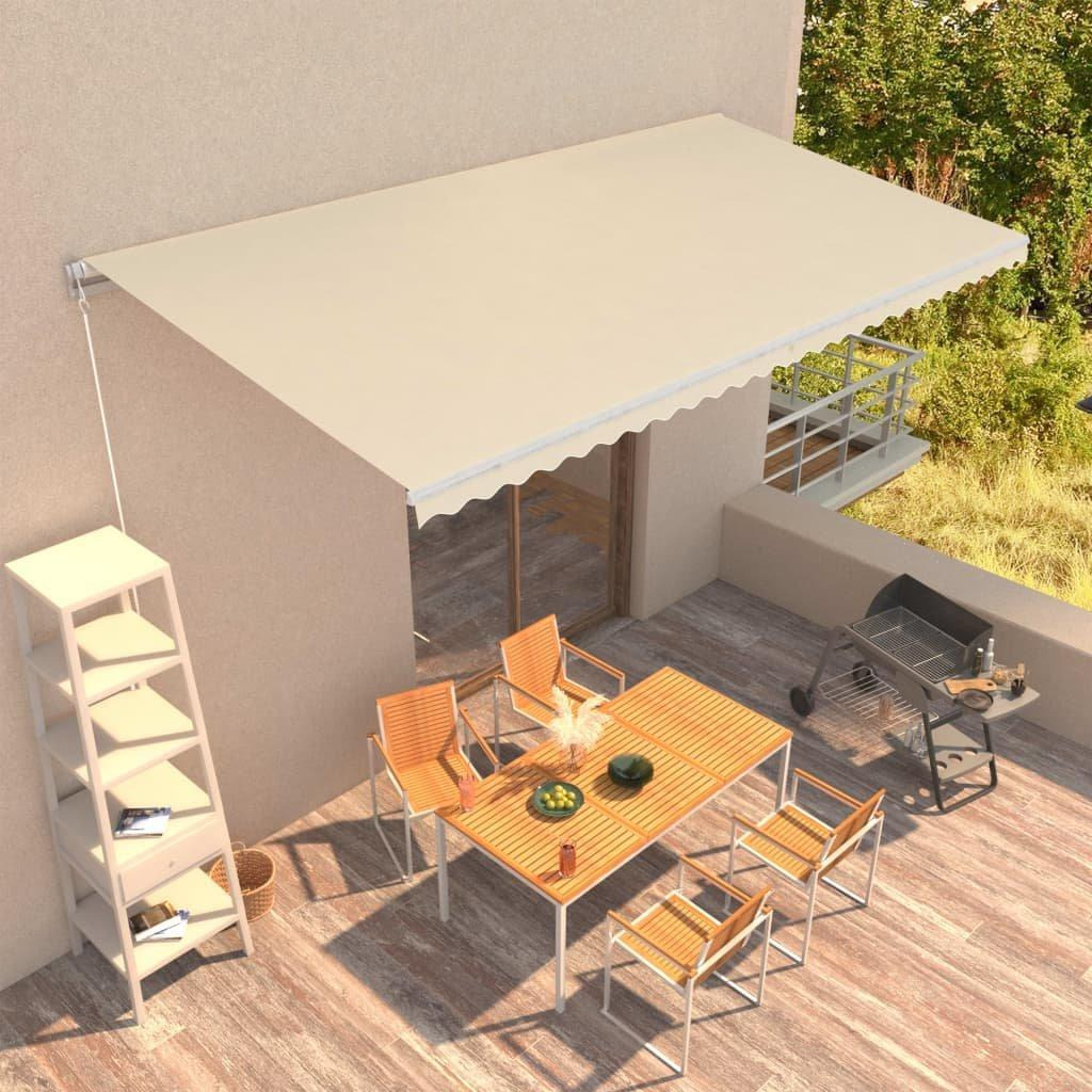 Manual Retractable Awning 600x300 cm Cream - image 1