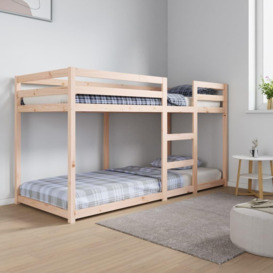 Bunk Bed 80x200 cm Solid Wood Pine - thumbnail 1