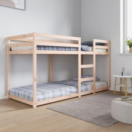 Bunk Bed 80x200 cm Solid Wood Pine