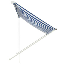 Retractable Awning 200x150 cm Blue and White - thumbnail 3