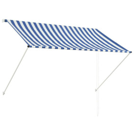 Retractable Awning 200x150 cm Blue and White - thumbnail 2