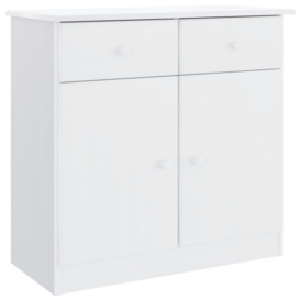 Sideboard ALTA White 77x35x73 cm Solid Wood Pine - thumbnail 2