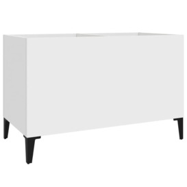 Record Cabinet White 74.5x38x48 cm Engineered Wood - thumbnail 2