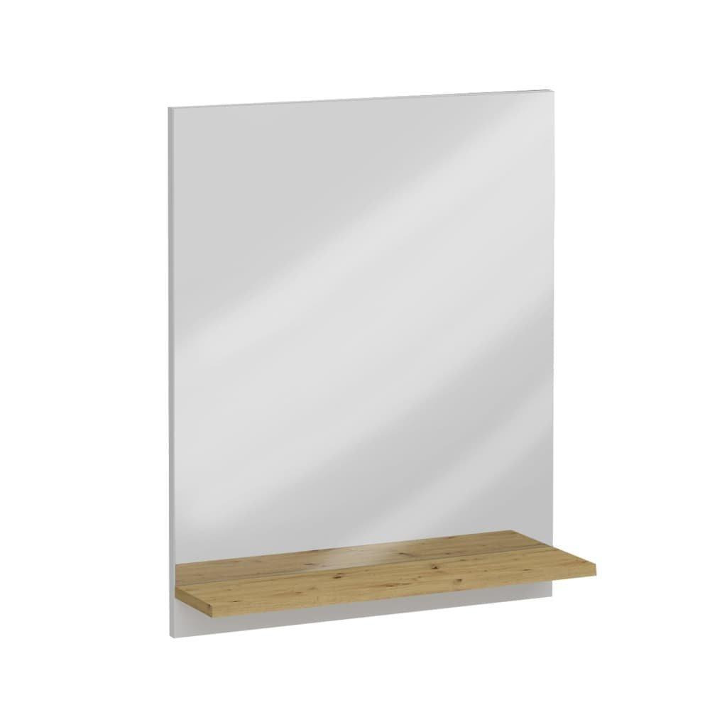FMD Wall-mounted Mirror with Shelf 54.5x13.5x67.5 cm Artisan Oak - image 1