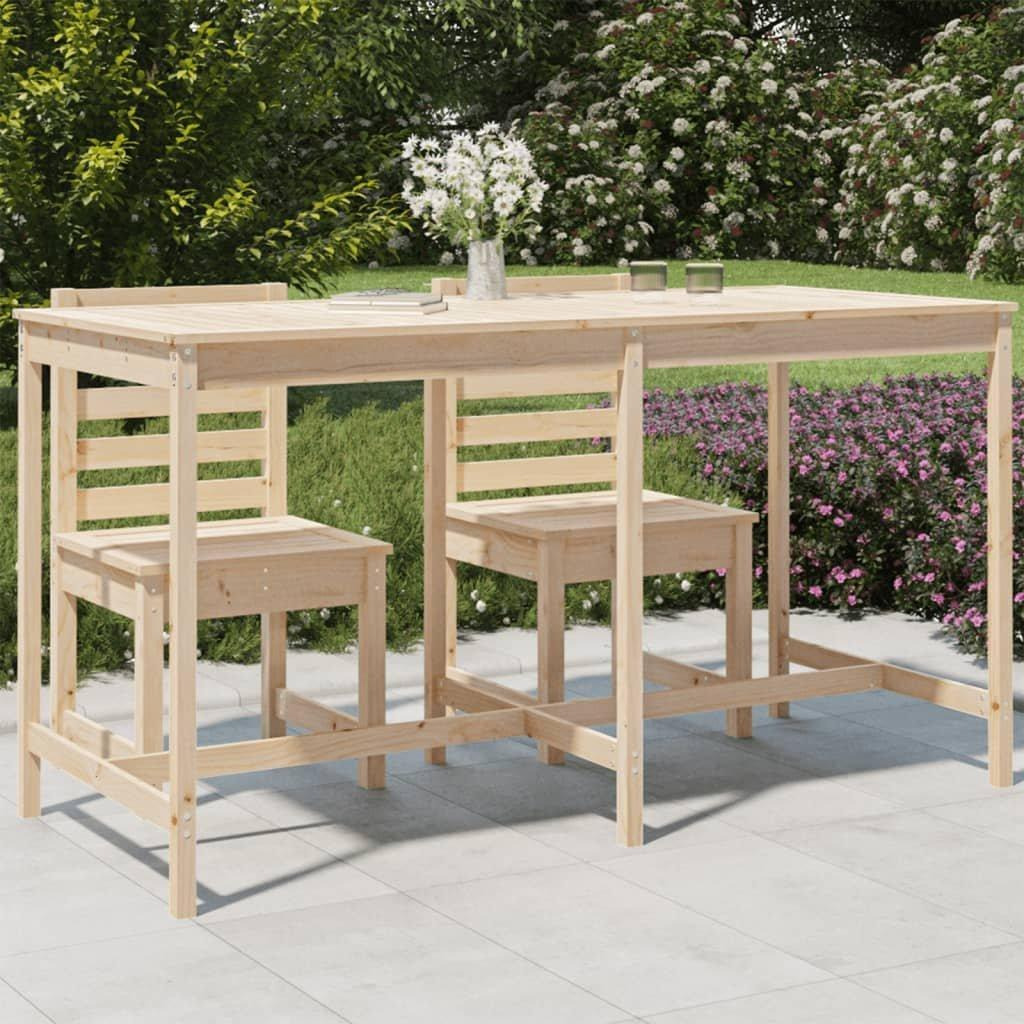 Garden Table 203.5x90x110 cm Solid Wood Pine - image 1