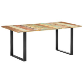 Dining Table 180x90x76 cm Solid Reclaimed Wood - thumbnail 1
