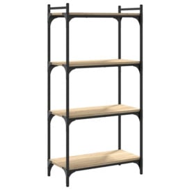 Bookcase 4-Tier Sonoma Oak 60x30x120 cm Engineered Wood - thumbnail 2
