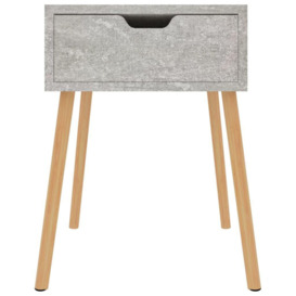 Bedside Cabinets 2 pcs Concrete Grey 40x40x56 cm Engineered Wood - thumbnail 3