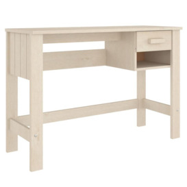 Desk HAMAR Honey Brown 110x40x75 cm Solid Wood Pine - thumbnail 3