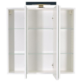 FMD Mirrored Bathroom Cabinet 70x19x67.6 cm White - thumbnail 3