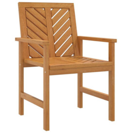Garden Dining Chairs 4 pcs Solid Wood Acacia - thumbnail 3