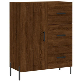 Sideboard Brown Oak 69.5x34x90 cm Engineered Wood - thumbnail 2