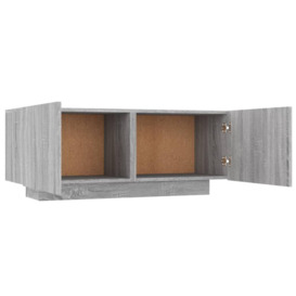 TV Cabinet Grey Sonoma 100x35x40 cm Engineered Wood - thumbnail 3