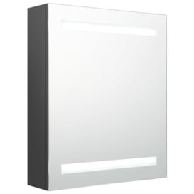LED Bathroom Mirror Cabinet Grey 50x14x60 cm - thumbnail 2