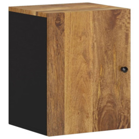 Bathroom Wall Cabinet 38x33x48 cm Solid Wood Mango - thumbnail 2