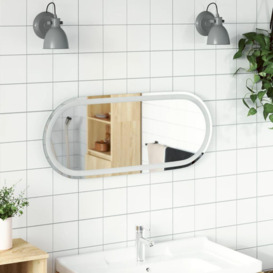 LED Bathroom Mirror 90x40 cm Oval - thumbnail 1