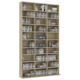 CD Cabinet Sonoma Oak 102x16x177.5 cm Engineered Wood - thumbnail 3
