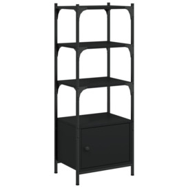 Bookcase 3-Tier Black 41x30x109.5 cm Engineered Wood - thumbnail 2