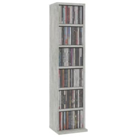 CD Cabinet Concrete Grey 21x20x88 cm Engineered Wood - thumbnail 3
