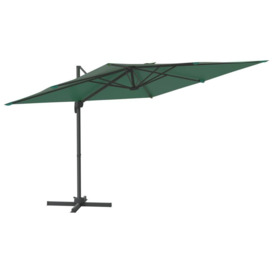 Cantilever Umbrella with Aluminium Pole Green 400x300 cm - thumbnail 2
