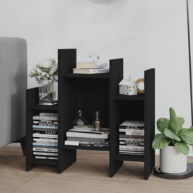 Side Cabinet Black 60x26x60 cm Engineered Wood - thumbnail 3