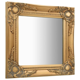 Wall Mirror Baroque Style 40x40 cm Gold - thumbnail 3