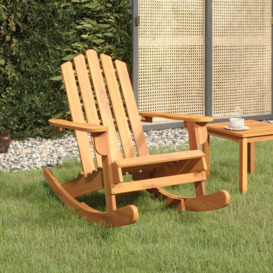 Adirondack Rocking Chair Solid Wood Acacia - thumbnail 1