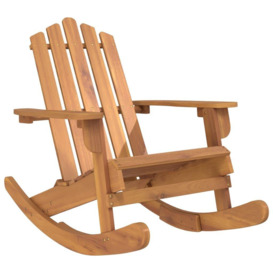 Adirondack Rocking Chair Solid Wood Acacia - thumbnail 2