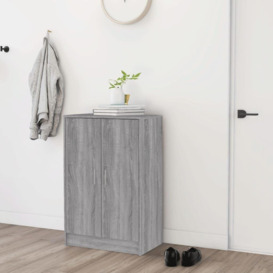Shoe Cabinet Grey Sonoma 60x35x92 cm Engineered Wood - thumbnail 3