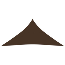 Sunshade Sail Oxford Fabric Triangular 4x4x4 m Brown - thumbnail 2