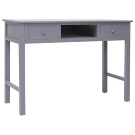 Writing Desk Grey 110x45x76 cm Wood - thumbnail 2