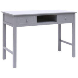 Writing Desk Grey 110x45x76 cm Wood - thumbnail 1