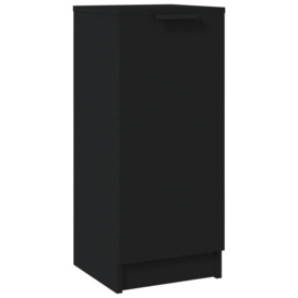 Sideboard Black 30x30x70 cm Engineered Wood - thumbnail 2