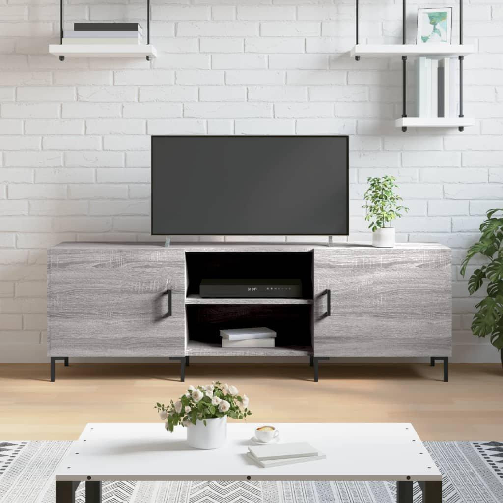 TV Cabinet Grey Sonoma 150x30x50 cm Engineered Wood - image 1