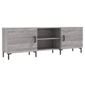 TV Cabinet Grey Sonoma 150x30x50 cm Engineered Wood - thumbnail 2