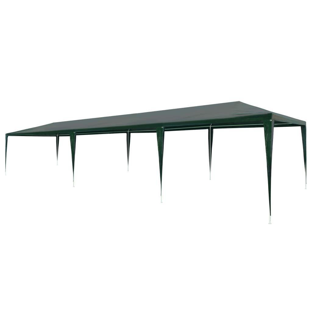 Party Tent 3x9 m PE Green - image 1