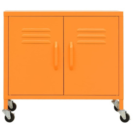Storage Cabinet Orange 60x35x56 cm Steel - thumbnail 3