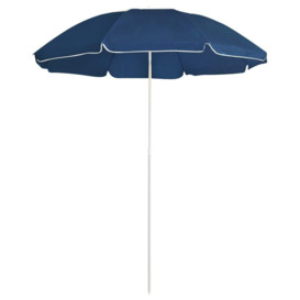 Outdoor Parasol with Steel Pole Blue 180 cm - thumbnail 1