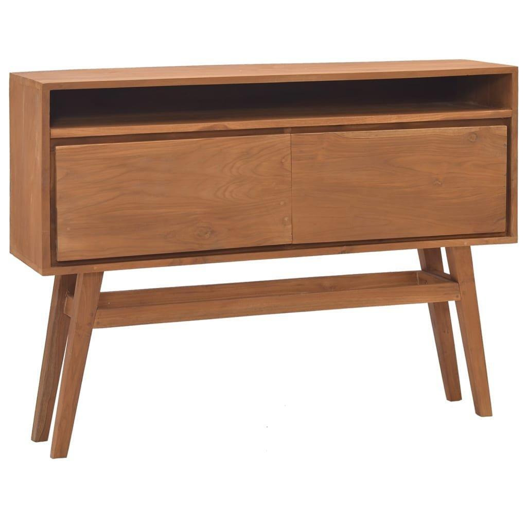 Console Table 110x30x79 cm Solid Teak Wood - image 1