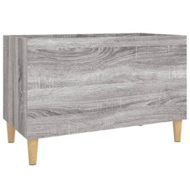 Record Cabinet Grey Sonoma 74.5x38x48 cm Engineered Wood - thumbnail 2