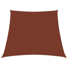 Sunshade Sail Oxford Fabric Trapezium 4/5x4 m Terracotta - thumbnail 1
